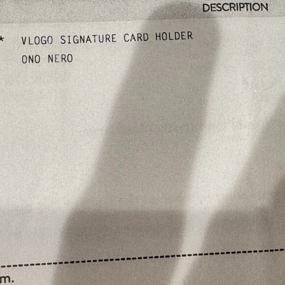 Valentino Garavani V-Logo Signature Leather Card Case in Black Brand New w/tags - Picture 8 of 8